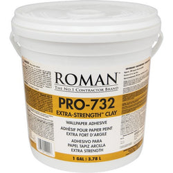 Roman PRO-732 1gal Extra Strength Clay Base Wallpaper Adhesive-1PK LANC-1822