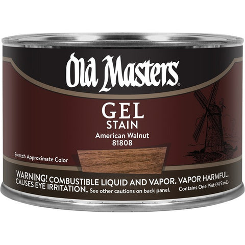 Old Masters 81808 pt American Walnut Gel Stain Classics-1PK LANC-182302