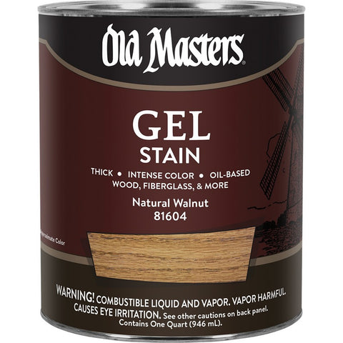 Old Masters 81604 qt Natural Walnut Gel Stain Classics-1PK LANC-182303