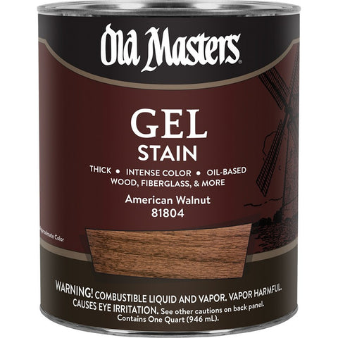 Old Masters 81804 qt American Walnut Gel Stain Classics-1PK LANC-182305