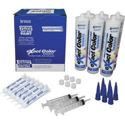 Sashco 12005 Exact Color Caulk Contractor Pk - 6 Cartridges 3 Syringes 6 Activator LANC-182547