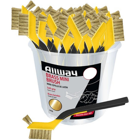 Allway BMB Brass Mini Wire Brush 25/Bucket-25PK LANC-184126