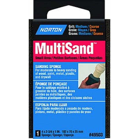Norton 49503 4 x 2-3/4 x 1 MultiSand Med/Coarse Sponge-1PK LANC-18537