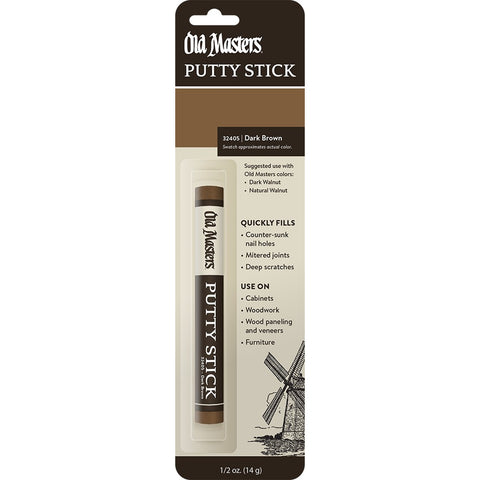 Old Masters 32405 Dark Brown Putty Stick-1PK