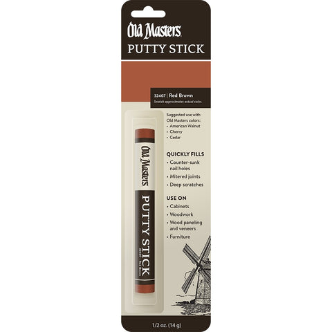 Old Masters 32407 Red Brown Putty Stick-1PK