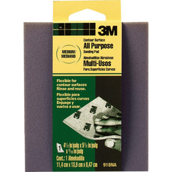 3M 918DC-NA 4-1/2 x 5-1/2 x 3/16 Med General Purpose Contour Surface Sanding Pad-1PK LANC-18846