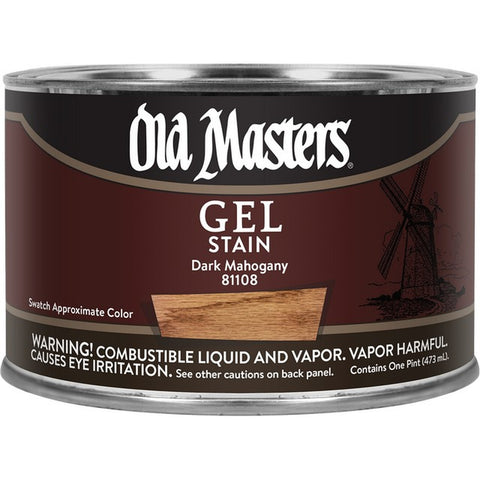 Old Masters 81108 pt Dark Mahogany Gel Stain-1PK LANC-19056