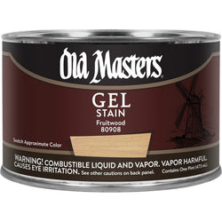 Old Masters 80908 pt Fruitwood Gel Stain-1PK LANC-19058