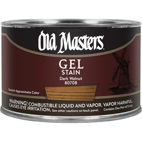 Old Masters 80708 pt Dark Walnut Gel Stain-1PK LANC-19060