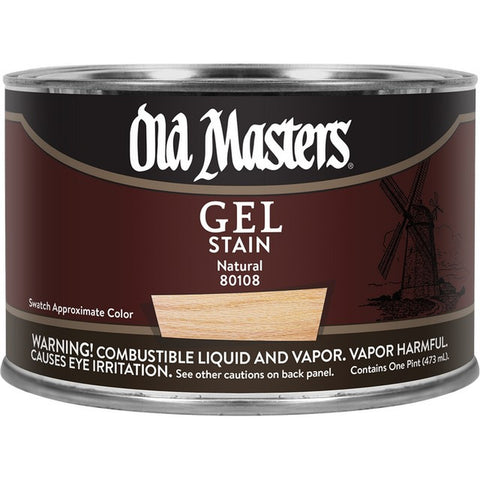 Old Masters 80108 pt Natural Gel Stain-1PK LANC-19066