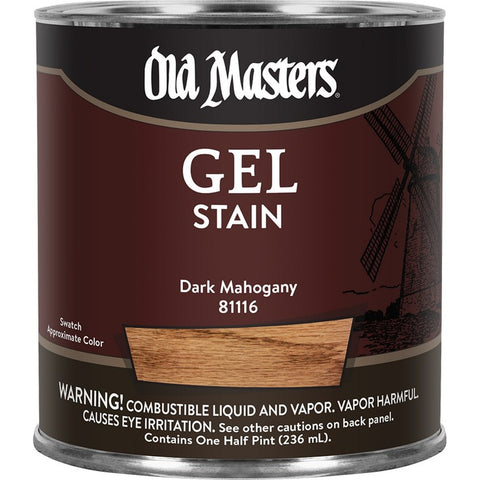Old Masters 81116 1/2pt Dark Mahogany Gel Stain-1PK LANC-19067