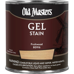 Old Masters 80916 1/2pt Fruitwood Gel Stain-1PK LANC-19071
