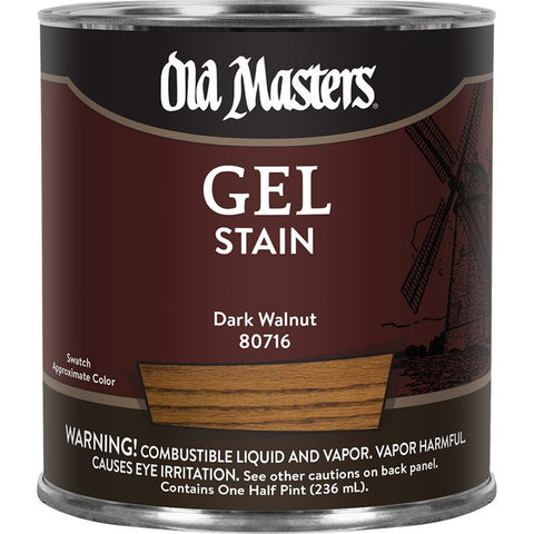Old Masters 80716 1/2pt Dark Walnut Gel Stain-1PK LANC-19073