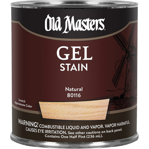 Old Masters 80116 1/2pt Natural Gel Stain-1PK LANC-19088
