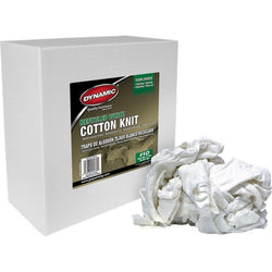Dynamic 99139 #10 8Lb Box Recycled White Cotton Knit Wiping Cloth-1PK LANC-201653