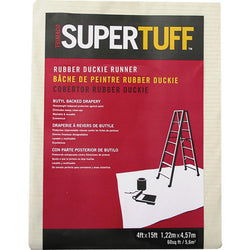 Trimaco 80208 4' x 15' Rubber Duckie Drapery Drop Cloth-1PK LANC-201715