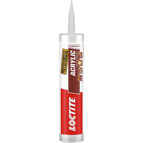 Loctite 1507593 10oz Clear Polyseamseal Acrylic Caulk w/Silicone-12PK LANC-204525