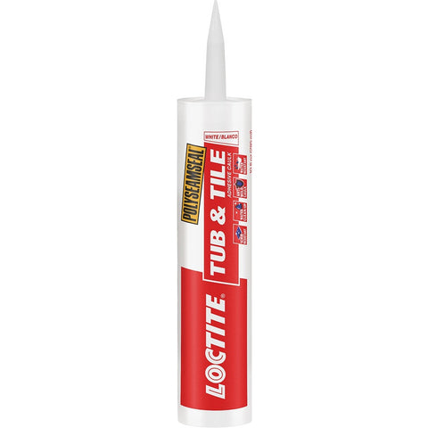Loctite 2154739 10oz White 2 In 1 Paintable Tub And Tile Sealant-12PK LANC-204538