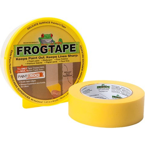 Shurtape 217143 36mm x 55m (1.41 x 60yd) Yellow Frogtape Delicate Surfaces Painter's Tape-1PK LANC-204577