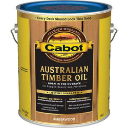 Cabot 19457 1gal Amberwood Australian Timber Oil Wood Finish-1PK LANC-204950