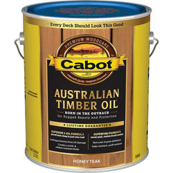 Cabot 19458 1gal Honey Teak Australian Timber Oil Wood Finish-1PK LANC-204952