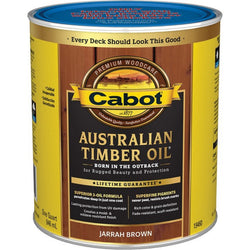 Cabot 19460 qt Jarrah Brown Australian Timber Oil Wood Finish-1PK LANC-204957