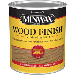 Minwax 70047 qt Weathered Oak 270 Semi-Transparent Stain-1PK LANC-206176