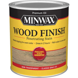 Minwax 70048 qt Classic Gray 271 Semi-Transparent Stain-1PK LANC-206182