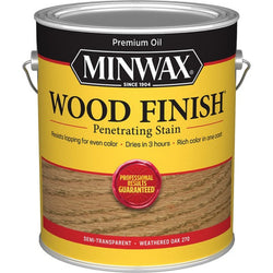 Minwax 71097 1gal Weathered Oak 270 Semi-Transparent Stain 250 VOC-1PK LANC-206229