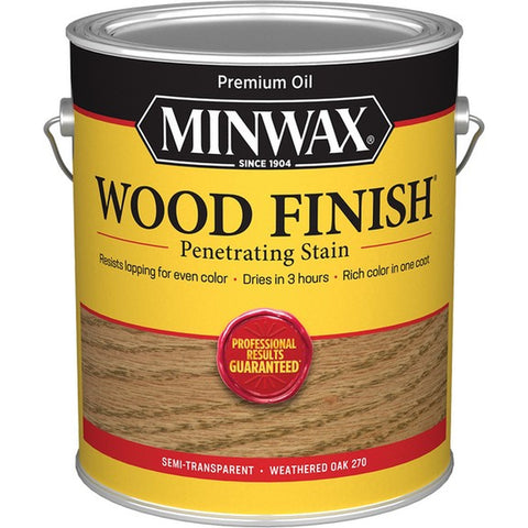 Minwax 71097 1gal Weathered Oak 270 Semi-Transparent Stain 250 VOC-1PK LANC-206229