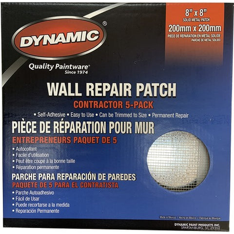 Dynamic 03225 8 x 8 (200mm x 200mm) Drywall Repair Patch Contractor Pack (5pk) LANC-206356