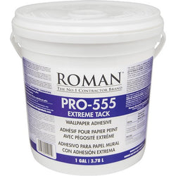Roman PRO-555 1gal Vinyl Over Vinyl Extreme Tack Wallpaper Adhesive-1PK LANC-2068