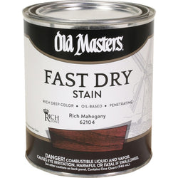 Old Masters 62104 qt Rich Mahogany Fast Dry Wood Stain-1PK LANC-206941