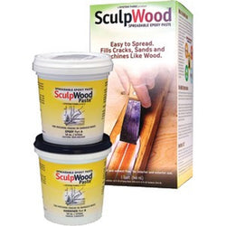 System Three 1610K16 Qt Kit Sculpwood Paste Two Part Epoxy 16 oz. Resin 16 oz. Hardener-1PK LANC-207170