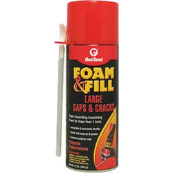 Red Devil 0909 12oz Foam & Fill Large Gaps & Cracks Expanding Polyurethane Foam Sealant-1PK