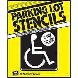 Hy-Ko PLS-10 37 x 25 HD Reusable Handicapped Parking Lot Stencil Board-1PK LANC-207482