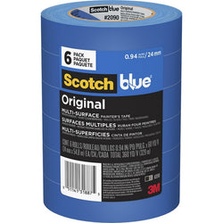 3M 2090-24EVP .94 x 60yd (24 mm) ScotchBlue Original Painters Tape (6pk) LANC-207892