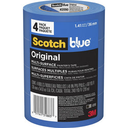 3M 2090-36EVP 1.41 x 60yd (36mm) ScotchBlue Original Painters Tape (4pk) LANC-207894