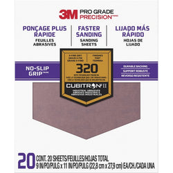 3M SHCP320-PGP20T 9 x 11 Extra-Fine (320 Grit) Pro Grade Precision Faster Sanding Sheets (20pk) LANC-207897