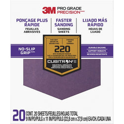 3M SHCP220-PGP20T 9 x 11 Fine (220 Grit) Pro Grade Precision Faster Sanding Sheets (20pk) LANC-207898