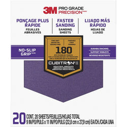 3M SHCP180-PGP20T 9 x 11 Fine (180 Grit) Pro Grade Precision Faster Sanding Sheets (20pk) LANC-207900