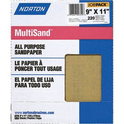 Norton 00354 9 x 11 220A MultiSand Paper Sheets UPC (25pk) LANC-208113