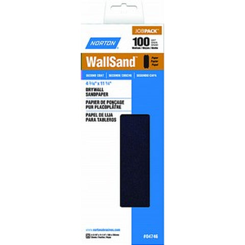 Norton 04746 4-3/16 x 11 P100D WallSand Paper Cut Sheet (25pk) LANC-208260