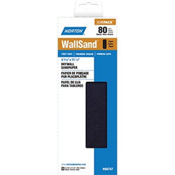 Norton 04747 4-3/16 x 11 P80D WallSand Paper Cut Sheet (25pk) LANC-208261