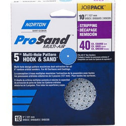 Norton 03225 5 P40C ProSand Multi-Air Cyclonic Paper H&L Vac Disc (10pk) LANC-208276