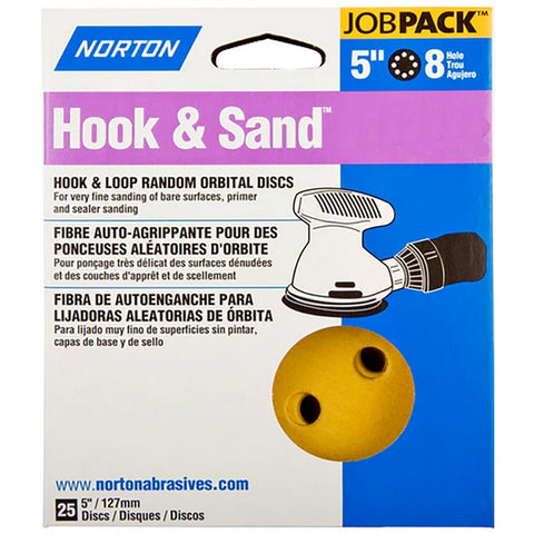 Norton 49218 5 8 Hole P220 Hook & Sand Paper H&L Vac Disc (25pk) LANC-208283