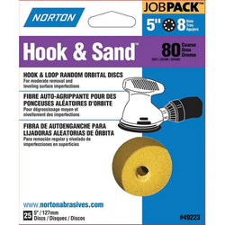 Norton 49223 5 8 Hole P80 Hook & Sand Paper H&L Vac Disc (25pk) LANC-208288