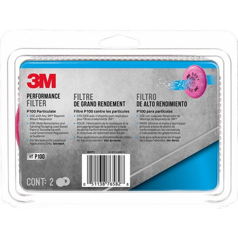 3M 2091P2-DC P100 Particulate Performance Filter (2 pair/pk) LANC-208343