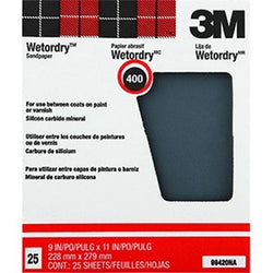 3M 99420NA 9 x 11 400A Pro-Pak Wetordry Sanding Sheets (25pk) LANC-208413