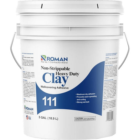 Roman 111 5gal Heavy Duty Clay Wallpaper Adhesive-1PK LANC-208494